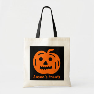 Personalised trick or treat bag for Halloween