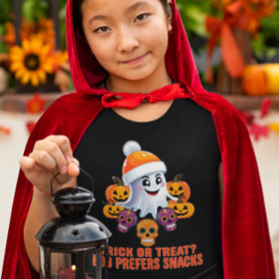 Personalised Trick or Treat Boo Funny Halloween T-Shirt