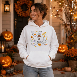 Personalised Trick or Treat Cute Halloween Adult Hoodie