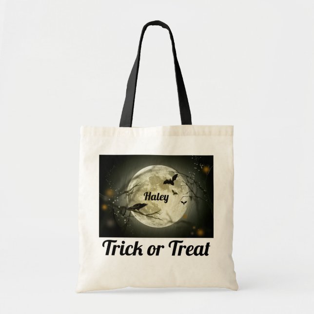 Personalised Trick or Treat Tote Bag (Front)