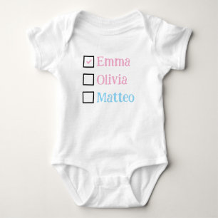 Personalised Triplets Gift, Custom Triplet Babies  Baby Bodysuit