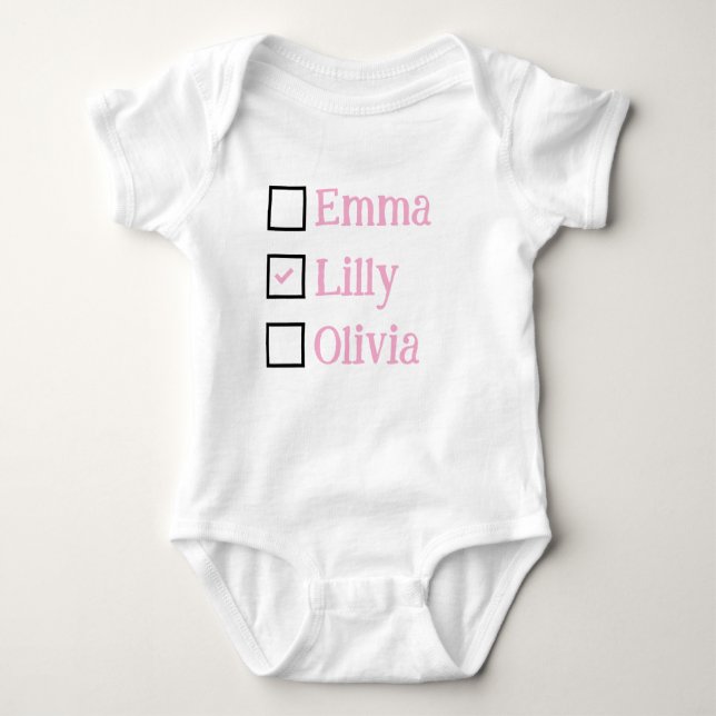 Personalised Triplets Gift, Custom Triplet Babies  Baby Bodysuit (Front)