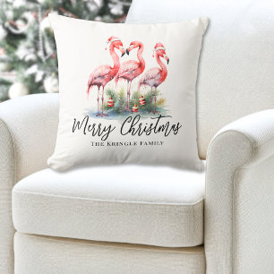 Personalised Tropical Beach Christmas Cushion
