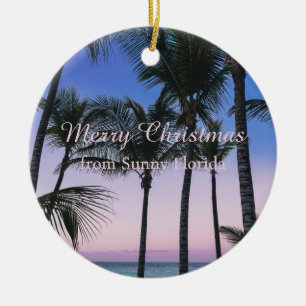 Personalised Tropical Christmas Ornament
