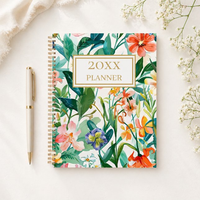 Personalised Tropical Floral Planner (Creator Uploaded)