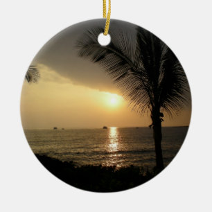 Personalised Tropical Holiday Ornament