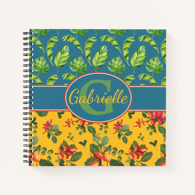 Personalised Tropical Island Notebook (Front)