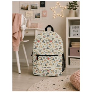 Personalised Tropical Toucan Pattern Backpack