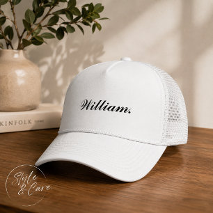 Personalised Trucker Hat with Custom Name
