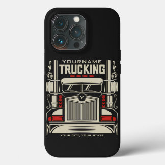 Personalised Trucking 18 Wheeler BIG RIG Trucker  iPhone 13 Pro Case