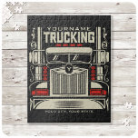 Personalised Trucking 18 Wheeler BIG RIG Trucker  Jigsaw Puzzle<br><div class="desc">Personalised Eighteen Wheeler Trucker Big Rig Semi Truck Trucking Company Design - Customise with your Name and Custom Text!</div>