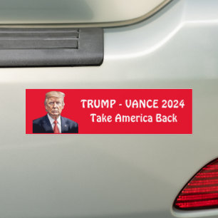 Personalised Trump Vance 2024 Bumper Sticker