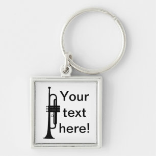 Personalised Trumpet Key Ring
