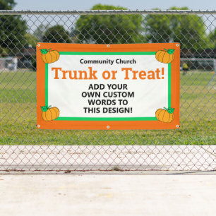 Personalised Trunk or Treat Banner