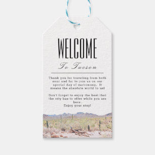 Personalised Tucson Welcome Gift Tag