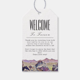 Personalised Tucson Welcome Gift Tag