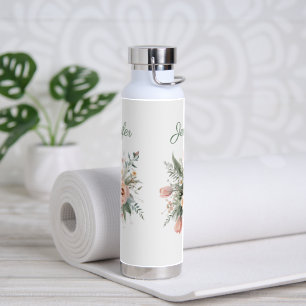 Personalised Tulip Bouquet Floral Water Bottle