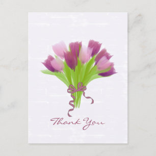 Personalised Tulips Postcard