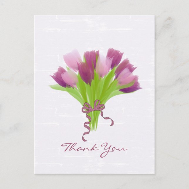 Personalised Tulips Postcard (Front)