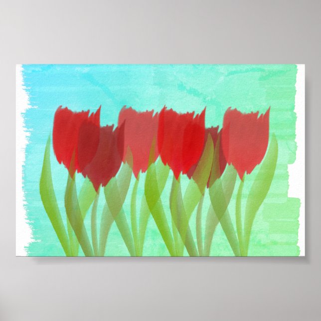 Personalised Tulips Poster (Front)