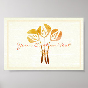 Personalised Tulips Poster
