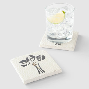 Personalised Tulips Stone Coaster