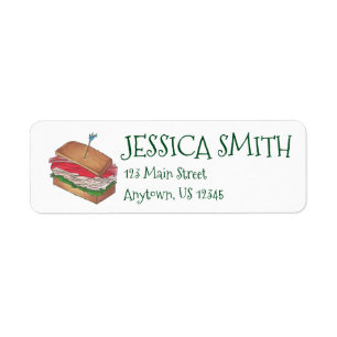 Personalised Turkey Club Sandwich Diner Foodie