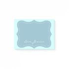 Personalised turquoise blue bracket Post-it® notes