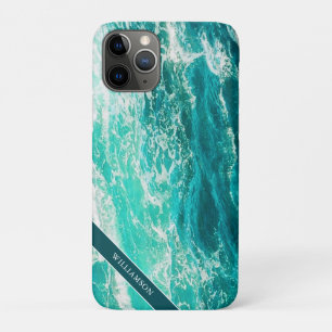 Personalised Turquoise Sea and Waves Case-Mate iPhone Case