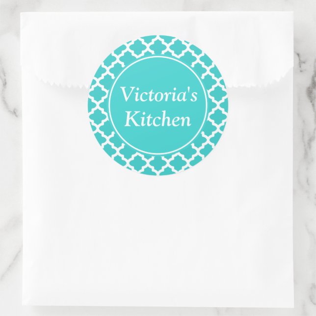 Personalised Turquoise Stickers (Bag)