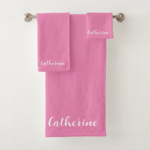 Personalised Turquoise Towels Set with Name