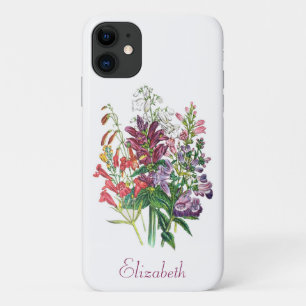 Personalised Turtlehead and Beardtongue Flowers Case-Mate iPhone Case