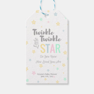 Personalised Twinkle Twinkle Little Star - Tags