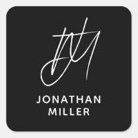 Personalised Two Initial Monogram with Name