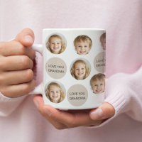 Personalised Two-Photo Face | I Love You Grandma