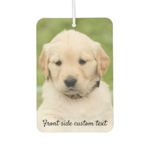 Personalised Two Photo Template, Custom Text, Car Air Freshener