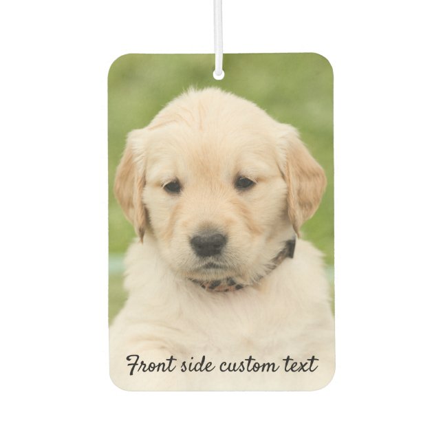 Personalised Two Photo Template, Custom Text, Car Car Air Freshener (Front)