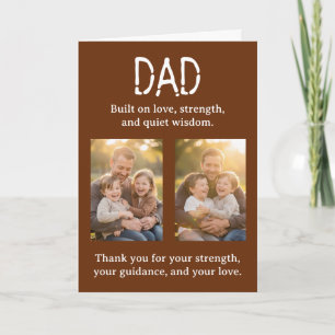 Personalised Two Photo Template Father's Day
