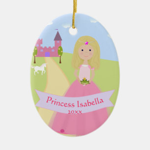 Personalised Two Sided Princess Ornament