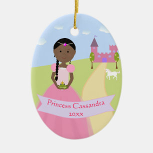 Personalised Two Sided Princess Ornament