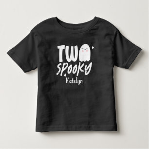 Personalised Two Spooky Halloween 2nd Birthday Toddler T-Shirt
