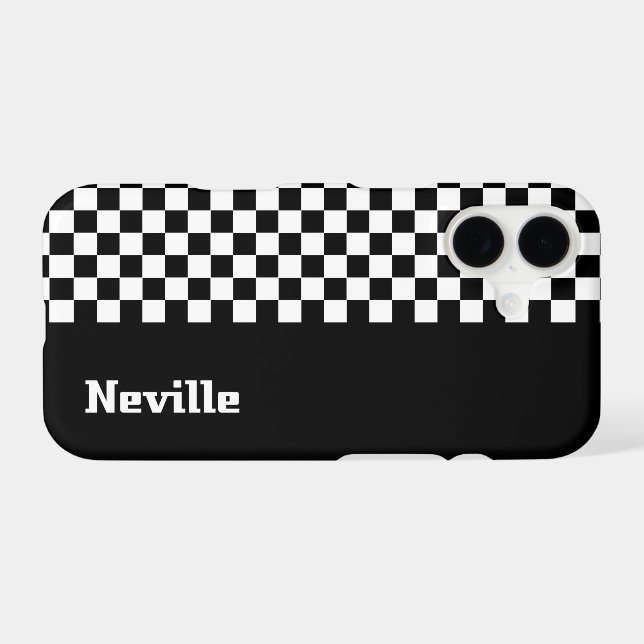 Personalised Two-Tone Checkerboard (Back (Horizontal))