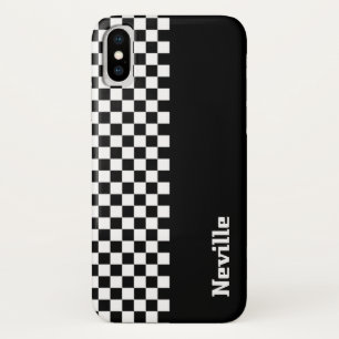 Personalised Two-Tone Checkerboard Case-Mate iPhone Case