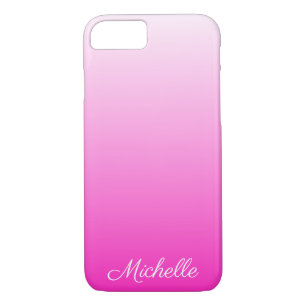 Personalised two-tone gradient ombre hot pink Case-Mate iPhone case
