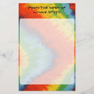 Personalised Tye Dye Stationary Stationery
