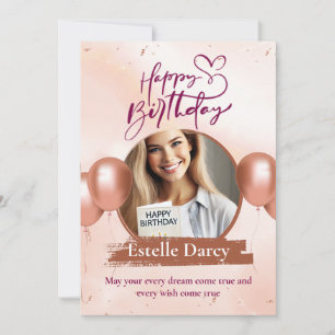 Personalised Typography Birthday Card