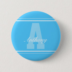 Personalised typography name button