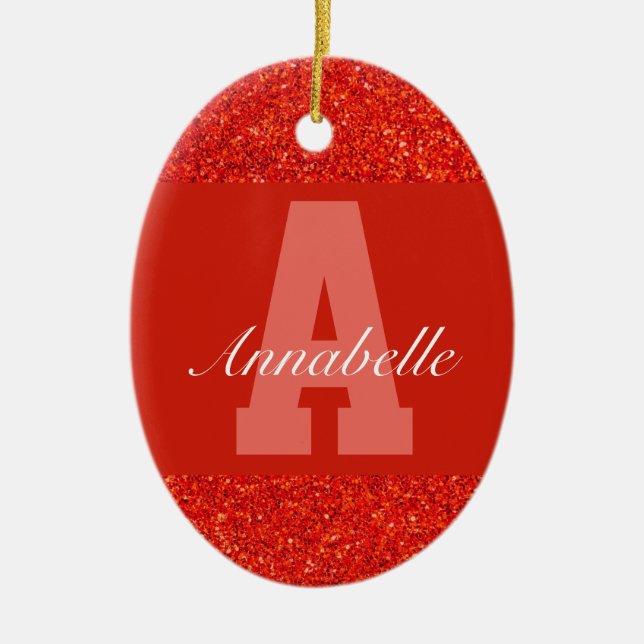 Personalised typography name ornament (Front)