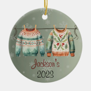 Personalised Ugly Christmas Sweater Ornament