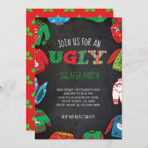 Personalised Ugly Sweater Party Invite